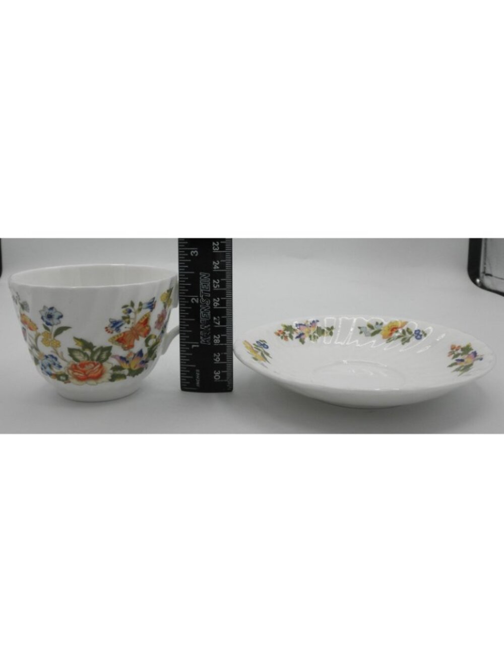 Cottage Garden by John Aynsley & Sons Cup and Saucer Set of 7 Pattern AYNOGA - Picture 7 of 11